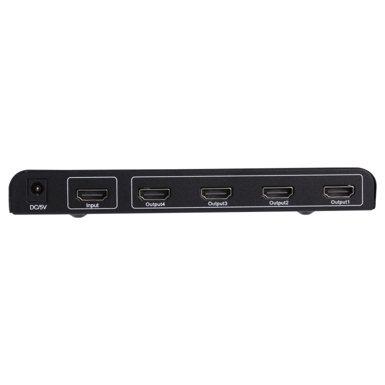 Lisslune | 1080P 1x4 HDMI Splitter, 1.4 Version, EU Plug (Black)