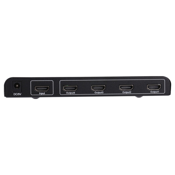 Lisslune | 1080P 1x4 HDMI Splitter, 1.4 Version, EU Plug (Black)