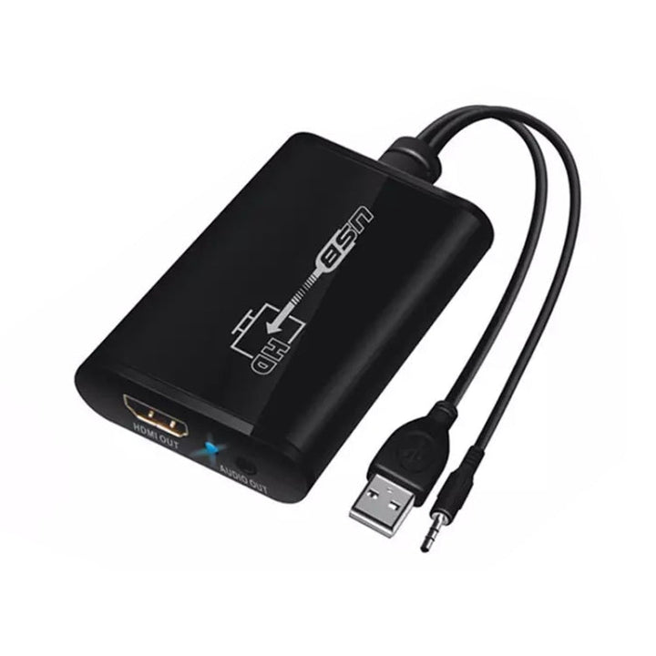 Lisslune | USB 3.0 to HDMI HD Video Guide Converter for HDTV, Supports Full HD 1080P(Black)