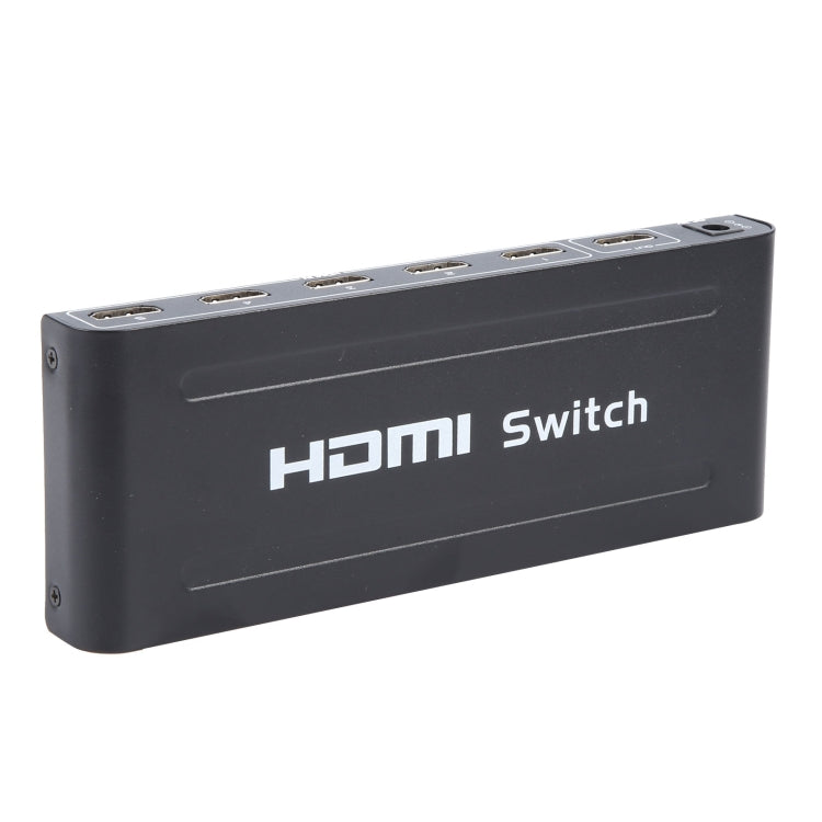 Lisslune | Full HD 1080P 5 Ports HDMI Switch with Remote Control & LED Display (Black)