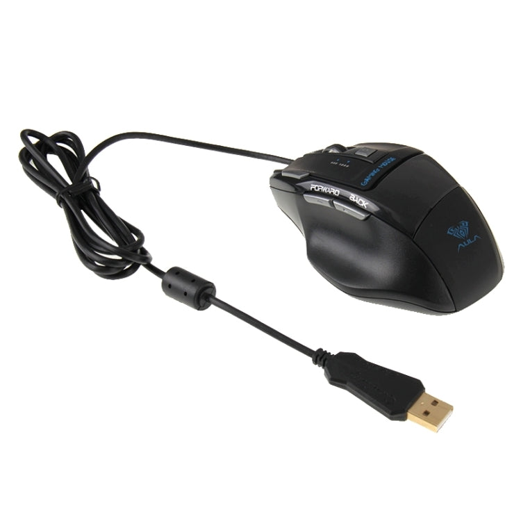 Lisslune | Aula Killing Soul Behead Series Wired USB Silent / Non-slip QWERTZ Keyboard with Blu-ray Backlighting + 500-1000Hz Polling Rate 7D Gaming Mouse Combo Kit, German Language Keys