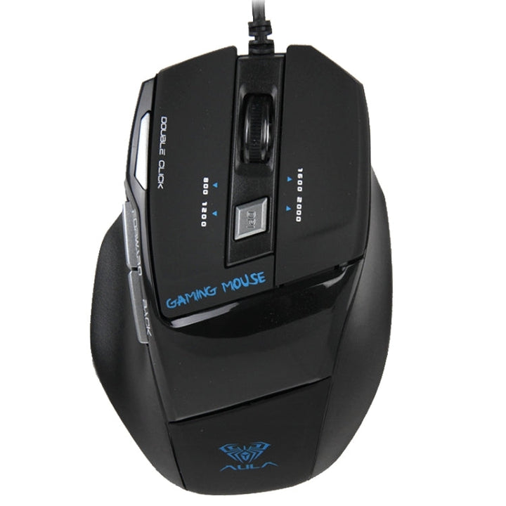 Lisslune | Aula Killing Soul Behead Series Wired USB Silent / Non-slip QWERTZ Keyboard with Blu-ray Backlighting + 500-1000Hz Polling Rate 7D Gaming Mouse Combo Kit, German Language Keys