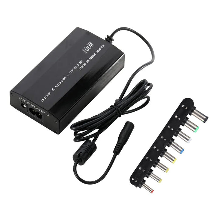 Lisslune | 100W Universal Laptop AC / DC Adapter, Convenient Switchable Voltage, with USB 5V Port