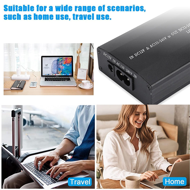 Lisslune | 100W Universal Laptop AC / DC Adapter, Convenient Switchable Voltage, with USB 5V Port