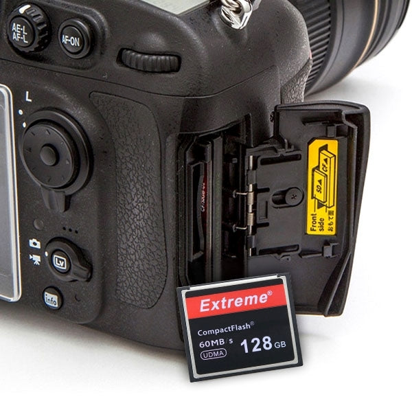 Lisslune | 128GB Extreme Compact Flash Card, 400X Read Speed, up to 60 MB/S (100% real capacity)