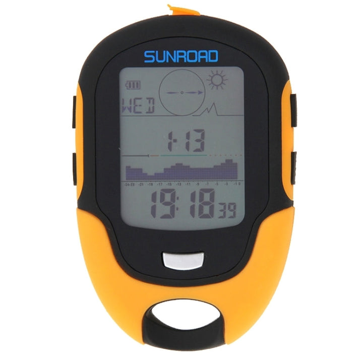 Lisslune | SUNROAD Multi-Function LCD Digital Altimeter with Compass & Barometer & Thermometer & Hygrometer & Weather Forecast & LED Flashlight and Clock