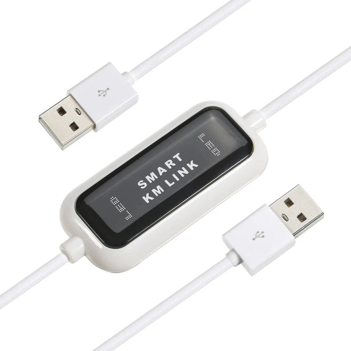 Lisslune | High Speed USB 2.0 Smart KM Link Cable, Share Keyboard & Mouse from PC to PC, Plug and Play, Length: 165cm