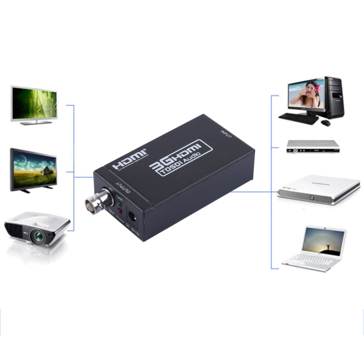 Lisslune | AY31 Mini 3G HDMI to SDI Converter (Black)