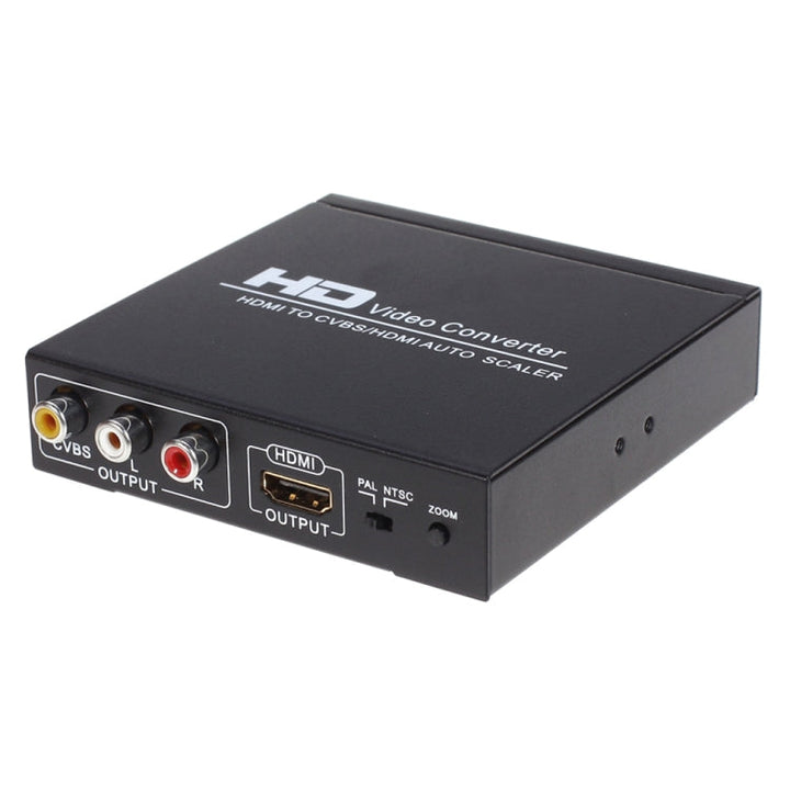 Lisslune | NK-10II HDMI to HDMI/CVBS /AV Scaler Box Video Converter (Black)
