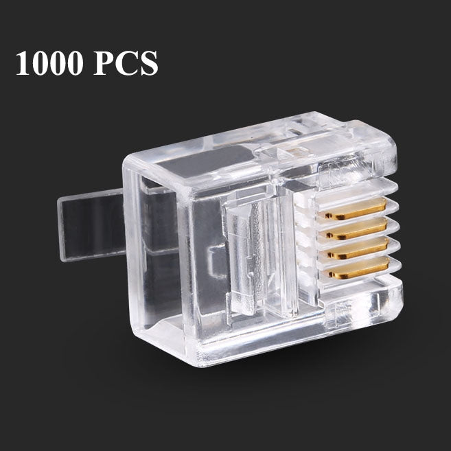 Lisslune | RJ11 modular connector telephone connection (1000 pieces in one package, the price applies to 1000 pieces)