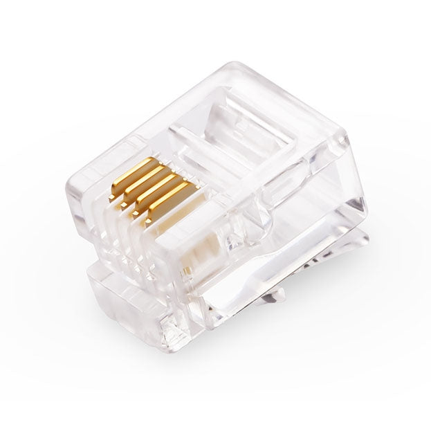 Lisslune | RJ11 modular connector telephone connection (1000 pieces in one package, the price applies to 1000 pieces)