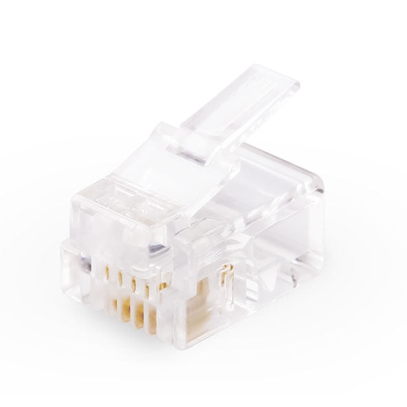 Lisslune | RJ11 modular connector telephone connection (1000 pieces in one package, the price applies to 1000 pieces)