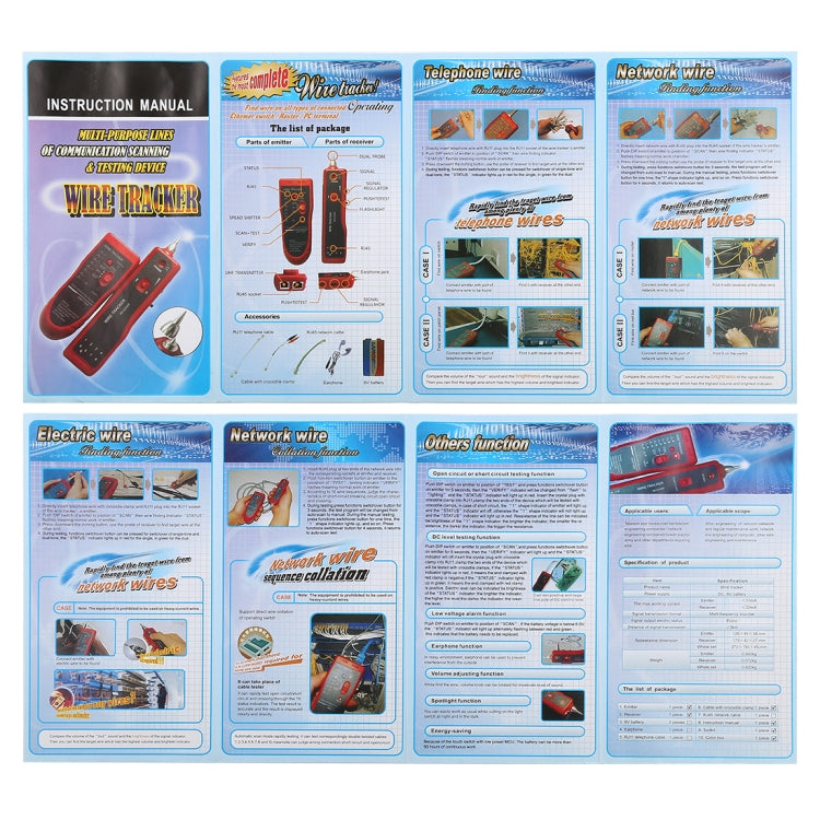 Lisslune | RJ11 & RJ45 Multifunctional Cable Inspection Instrument & Testing Device