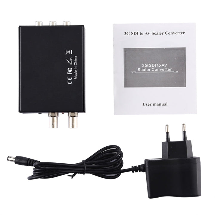 Lisslune | NF-F001 3G SDI to AV + SDI scaler converter, enables SD-SDI / HD-SDI / 3G-SDI to be displayed on HDTV