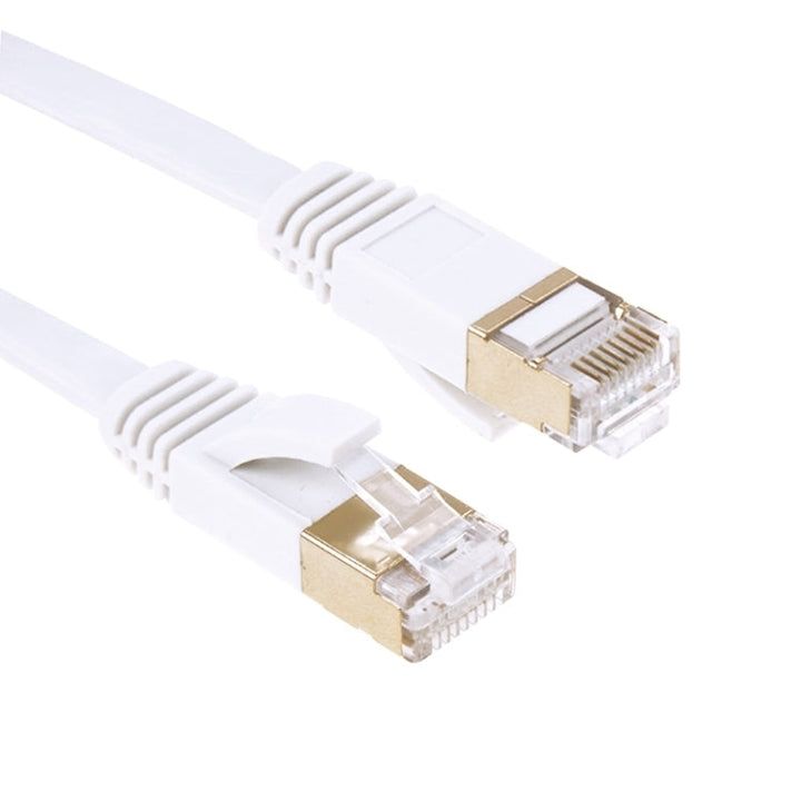 Lisslune | Gold-plated Head CAT7 High-speed 10Gbps Ultra-thin Flat Ethernet Network LAN Cable (20m)