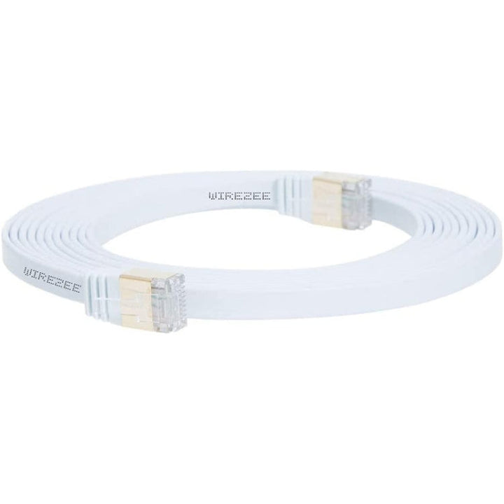 Lisslune | Gold-plated Head CAT7 High-Speed 10Gbps Ultra-thin Flat Ethernet RJ45 Network LAN Cable (30m)