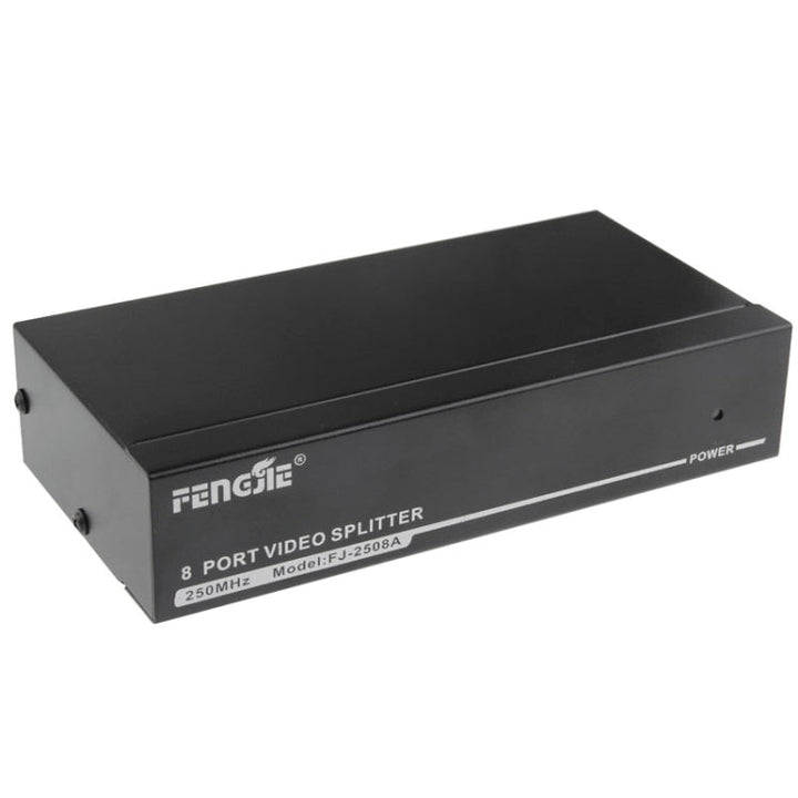 Lisslune | FJ-2508A 8-Port VGA Video Splitter High Resolution 1920 x 1440 Support 250MHz Video Bandwidth
