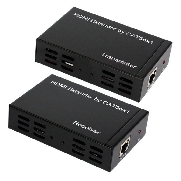 Lisslune | Full HD 1080P HDMI to Extender Sender + Receiver over a 100m CAT5E / CAT6 (TCP/IP)