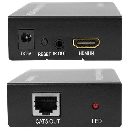 Lisslune | Full HD 1080P HDMI to Extender Sender + Receiver over a 100m CAT5E / CAT6 (TCP/IP)