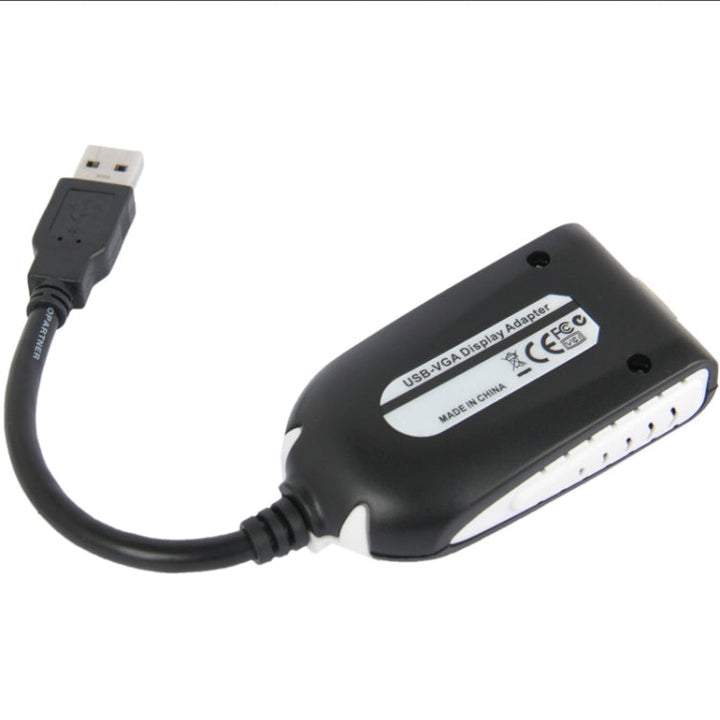 Lisslune | USB 3.0 to VGA Display Adapter, Resolution: 1920 x 1080 (Black)