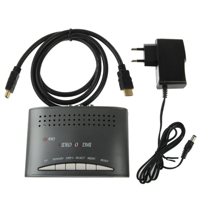 Lisslune | RCA Composite Video & S-Video to HDMI Converter, supports Full HD 1080P