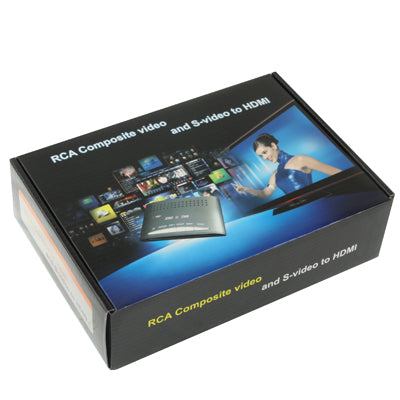 Lisslune | RCA Composite Video & S-Video to HDMI Converter, supports Full HD 1080P