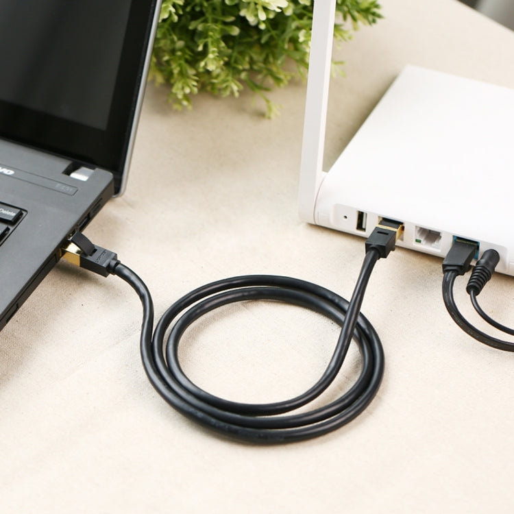 Lisslune | CAT7 gold-plated double-shielded full copper LAN network cable, length: 15m