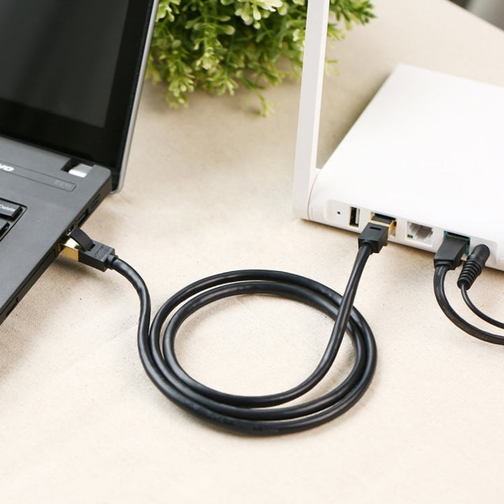 Lisslune | CAT7 gold-plated double-shielded full copper LAN network cable, length: 15m