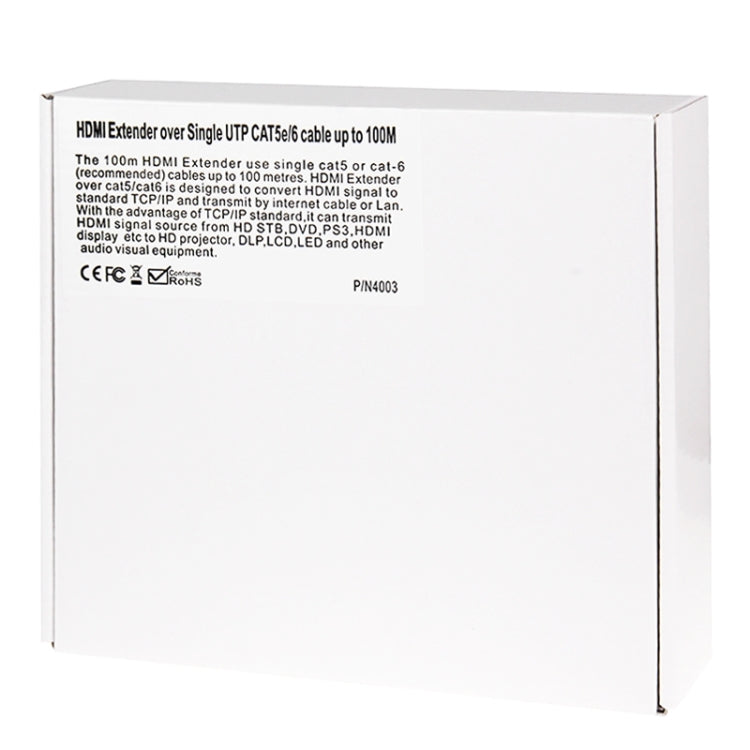 Lisslune | HDMI Extender over a single UTP CAT5e/6 cable, transmission distance: 100m