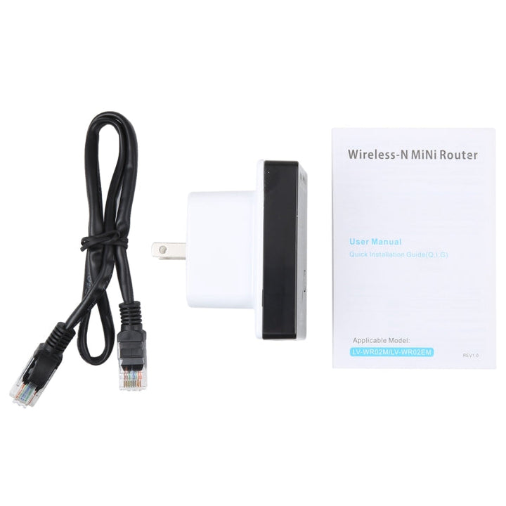 Lisslune | 300Mbps Wireless-N Mini Router, support AP / Client / Router / Bridge / Repeater operation modes, signal random delivery