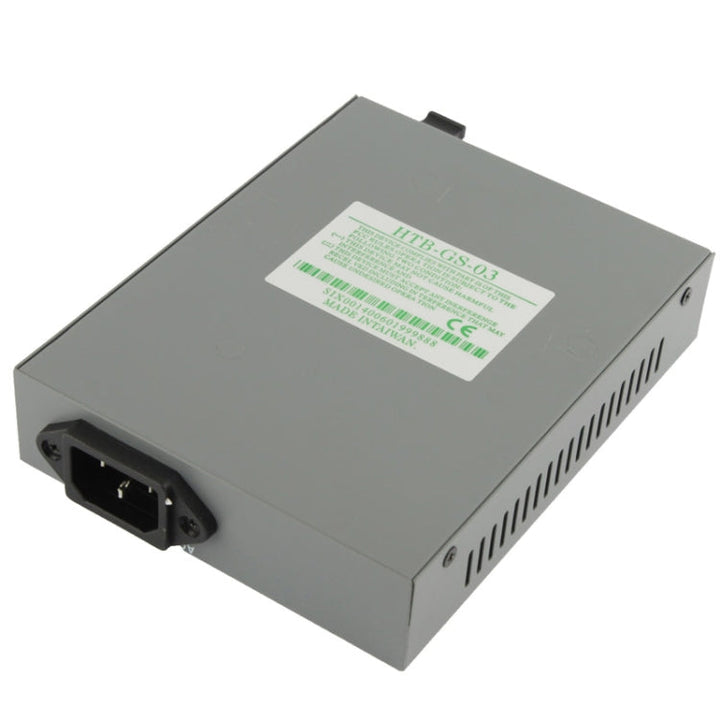 Lisslune | 10/100/1000M Single Mode Gigabit Adaptable Optical Transceiver (HTB-GS-03)