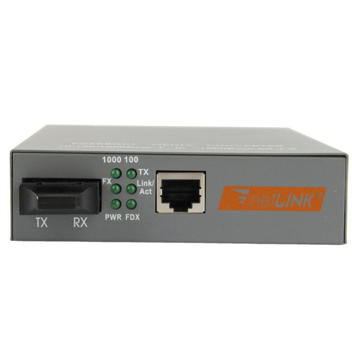 Lisslune | 10/100/1000M Single Mode Gigabit Adaptable Optical Transceiver (HTB-GS-03)