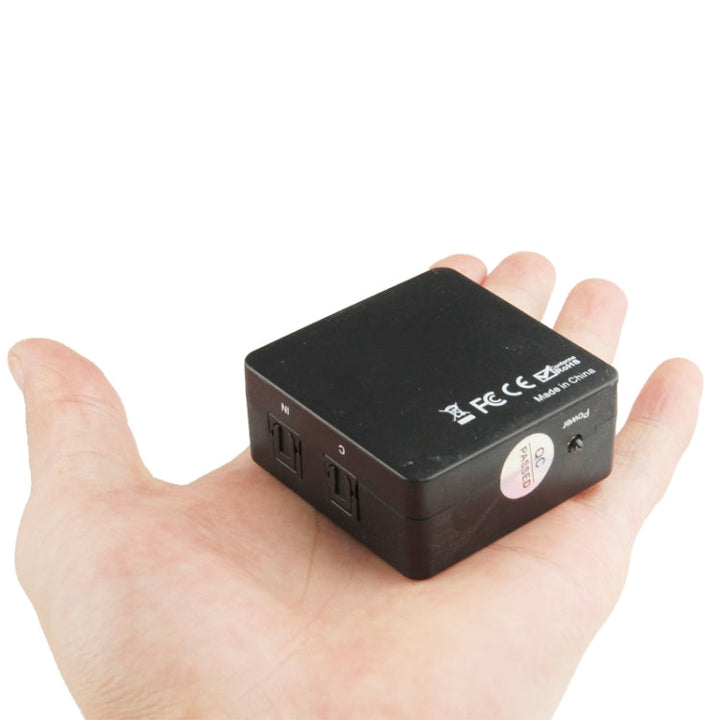 Lisslune | SPDIF / TOSLINK power adapter Digital Optical Audio Splitter Amplifier 1x3 Supports 5.1