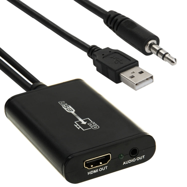 Lisslune | USB 2.0 to HDMI HD Video Leader Converter for HDTV, supports Full HD 1080P