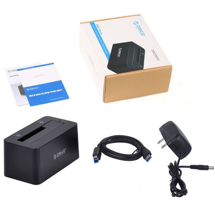 Lisslune | ORICO 6619US3 5Gbps Super Speed USB 3.0 to SATA Hard Drive Docking Station for 2.5 inch / 3.5 inch Hard Drive (Black)