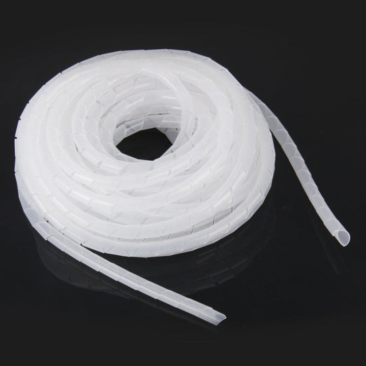 Lisslune | 100m Spiral Cable Winding Sleeve, Diameter: 10mm