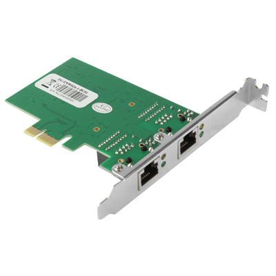 Lisslune | PCI-Express Dual Gigabit Ethernet Controller Card Adapter 2 Port RJ45 10/100/1000 BASE-T (IO-PCE8111-2GLAN)