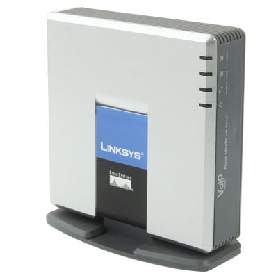 Lisslune | Unlocked LINKSYS SPA2102 VOIP PSTN telephone adapter with 2x FXS + WAN port
