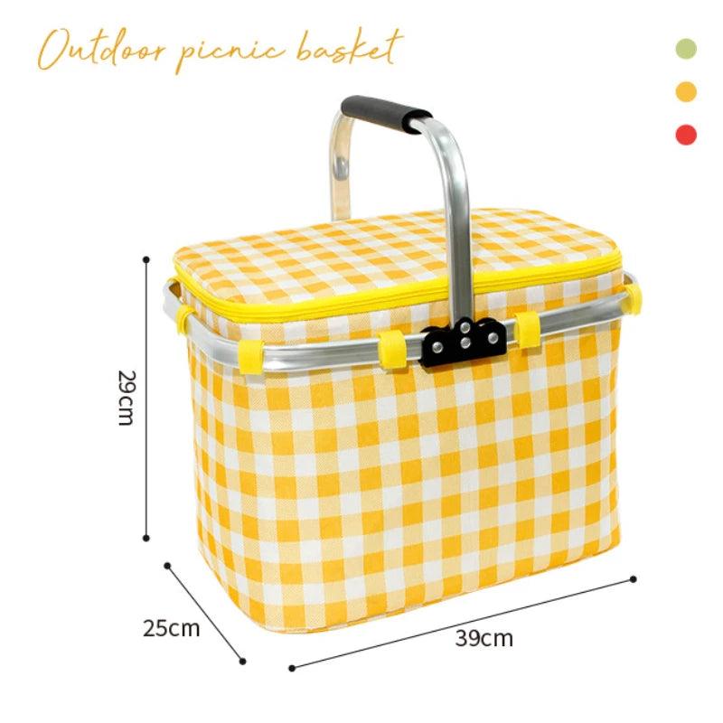 Lisslune | Stylish Outdoor: Versatile Waterproof Picnic Handbag with Easy Cleaning Features