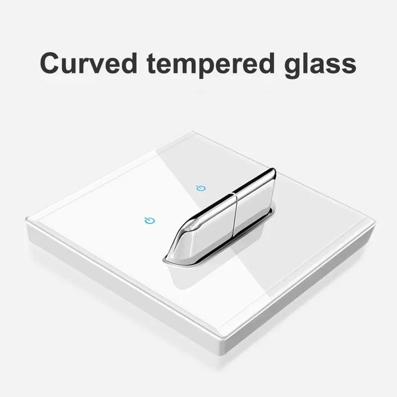 Lisslune | Elegant LED Crystal Glass Light Switch Panel - Versatile Multi-Control System