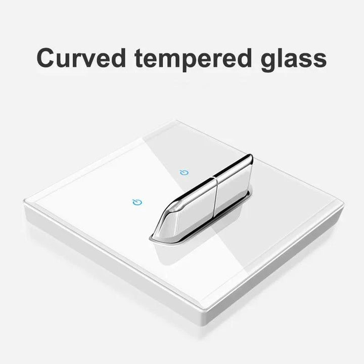 Lisslune | Elegant LED Crystal Glass Light Switch Panel - Versatile Multi-Control System