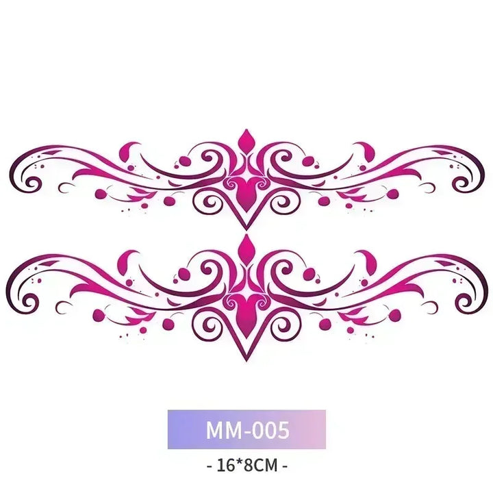 Rynx | 6-Piece Waterproof Tattoo Sticker Set Long-lasting Artificial Tattoo Girls 3D Artificial Sex Womb Tattoo for Women Temporary Abdomen섹스타투스티커 Product