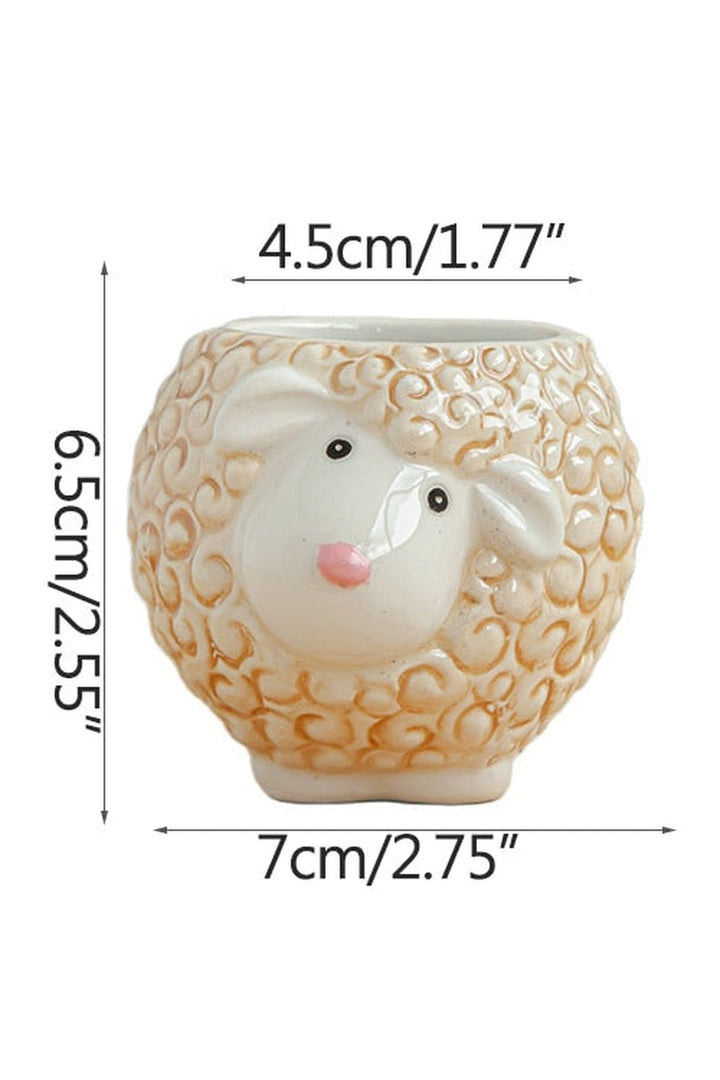 Lisslune | Owl Ceramic Flower Pot