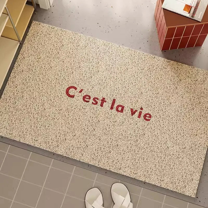Rynx | French PVC Doormat Cuttable Home Entrance Welcome Mat Rug Anti-Dust Pad Outdoor Aesthetic Home Room Decor