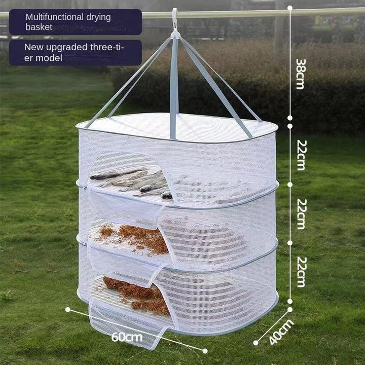 Lisslune | Foldable Mesh Drying Rack for Clothing, Food and More