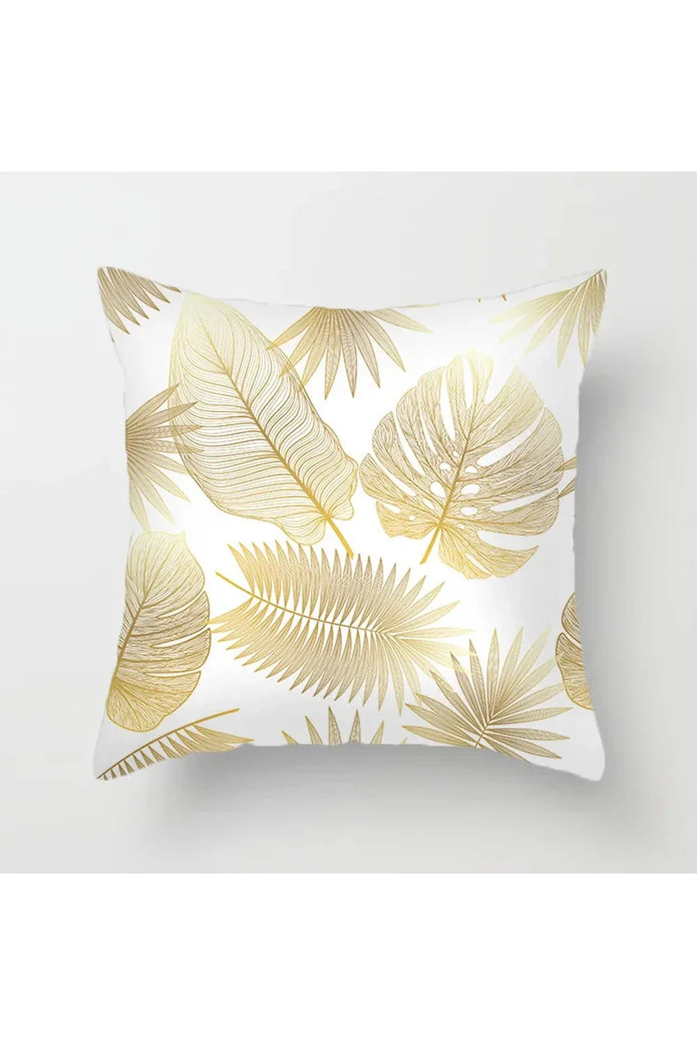 Lisslune | Yellow leaf polyester pillowcase
