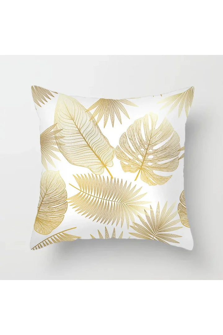 Lisslune | Yellow leaf polyester pillowcase