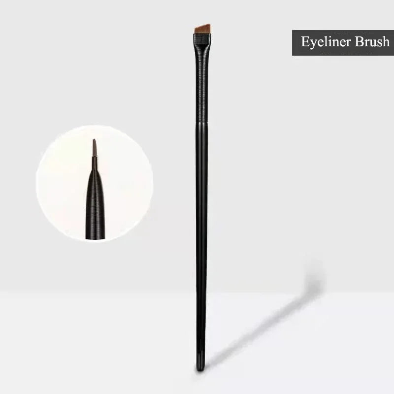 Rynx | New 2 Pieces/Set Eyebrow Contour Brush Eyebrow Eyeliner Brush Portable Small Angled Eyebrow Brush Female Makeup Accessories