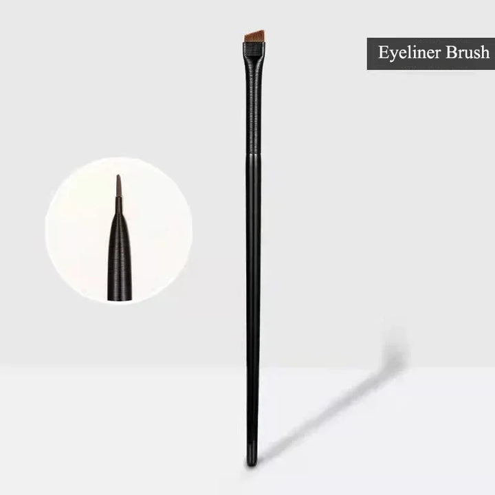 Rynx | New 2 Pieces/Set Eyebrow Contour Brush Eyebrow Eyeliner Brush Portable Small Angled Eyebrow Brush Female Makeup Accessories
