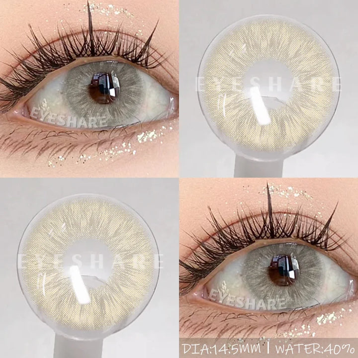 Rynx | 1Pair New Colored Contact Lenses for Eyes High-Quality Brown Lenses Green Contacts Fashion Cosmetic Gray Eye Contacts